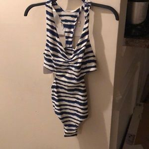 Tori praver one piece bathing suit S